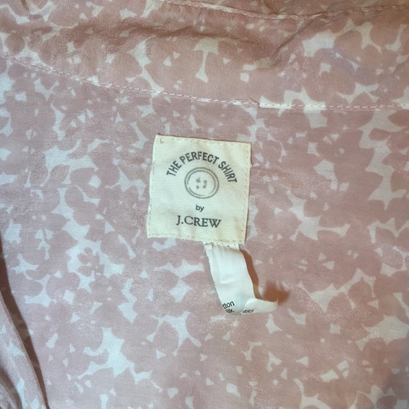 J. Crew “The Perfect Shirt” in Floral Chamomile -M - Picture 6 of 6